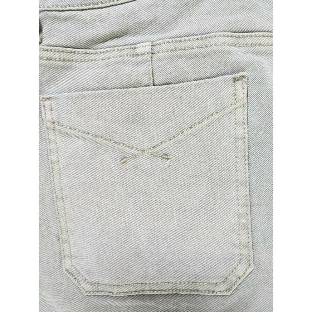 Anthropologie Unpublished Green‎ Denim Jean Mini Skirt Size 30 Pockets